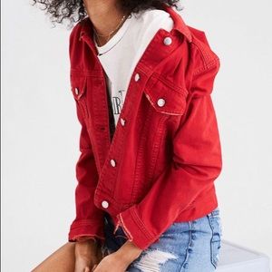 American Eagle Distressed Denim Jacket